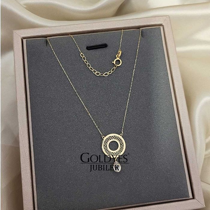 Złoty łańcuszek celebrytka 585 14k R45