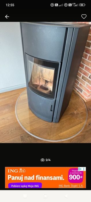 Piecyk na pellet Austroflamm Polly 8kW | Stan BDB | Wersja Stalowa