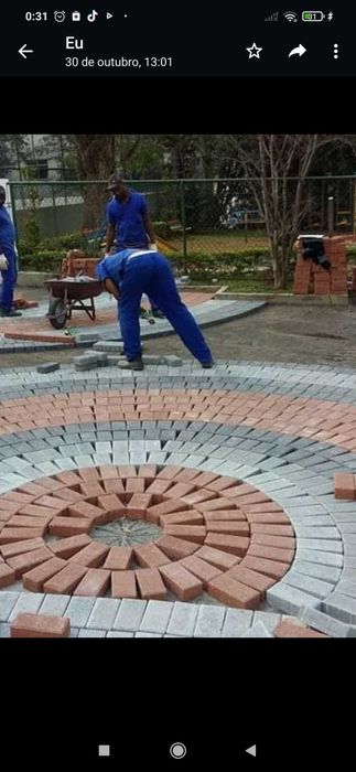 Pavimentação em pavê e lancil