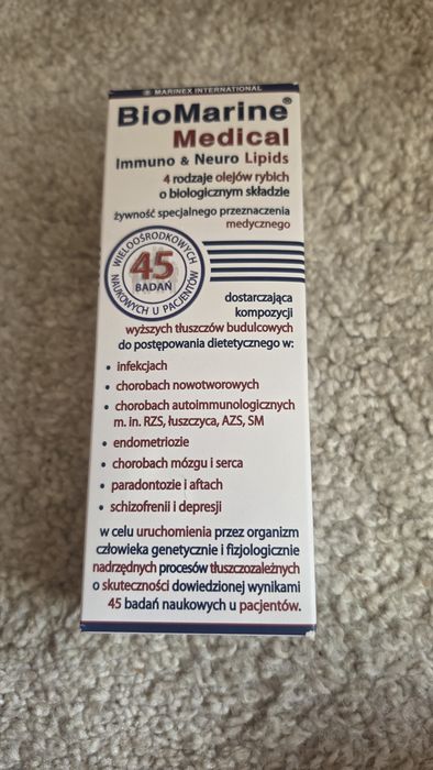 BioMarine medical immuno&neuro lipids płyn 200 ml