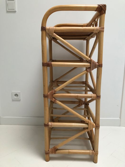 Vintage komoda rattanowa