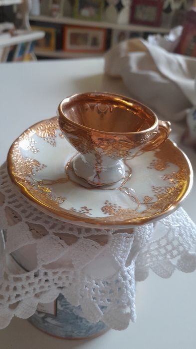 Mini chavena dourada