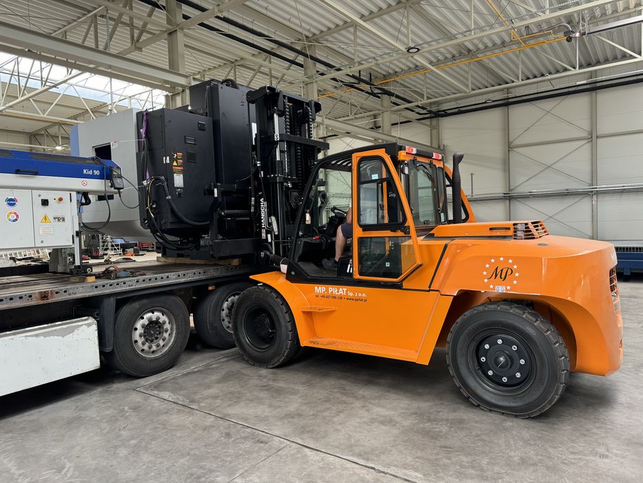 Wynajem wózka widlowego 12 ton, rozladunek maszyn, rampa , transport