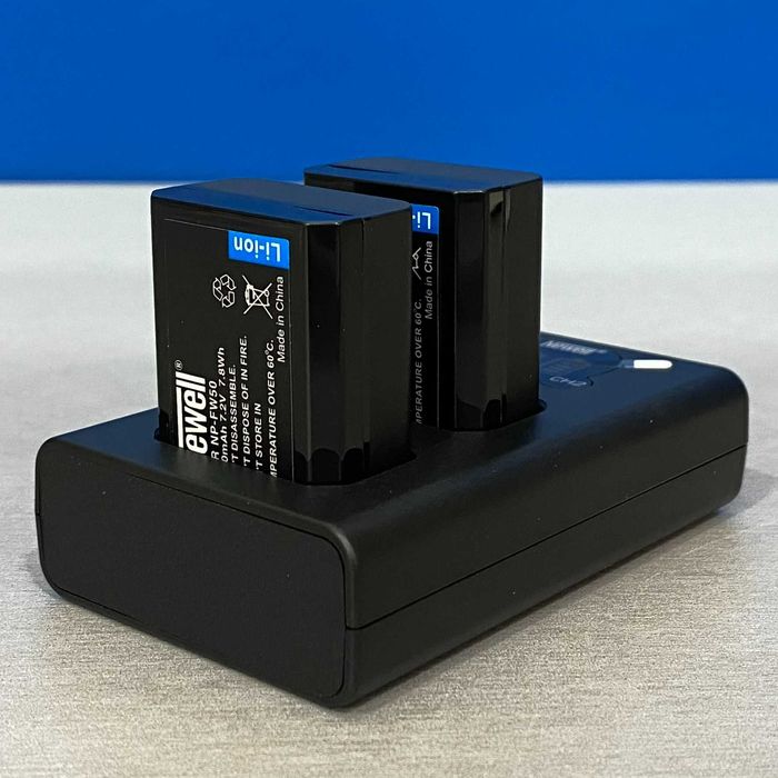 Carregador Duplo Newell + 2x Baterias NP-FW50 (A7R/ A7/ A7s/ A6000)64409269585281121