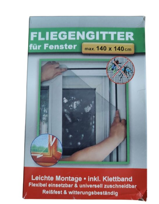 Nowa siatka na okno do przyczepienia na muchy robaki moskitiera 140
