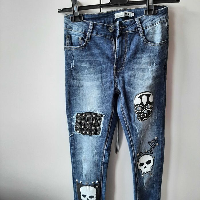 Nowe jeansy, wyzszy stan, rozm. M