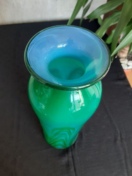 Велика ваза кольорове скло ЛКСФ