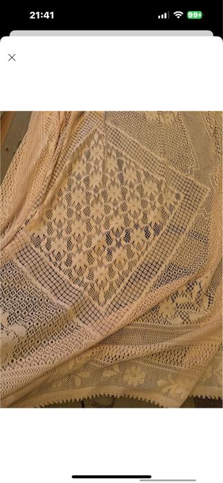 шикарное хлопковое ажурное покрывало,италия!