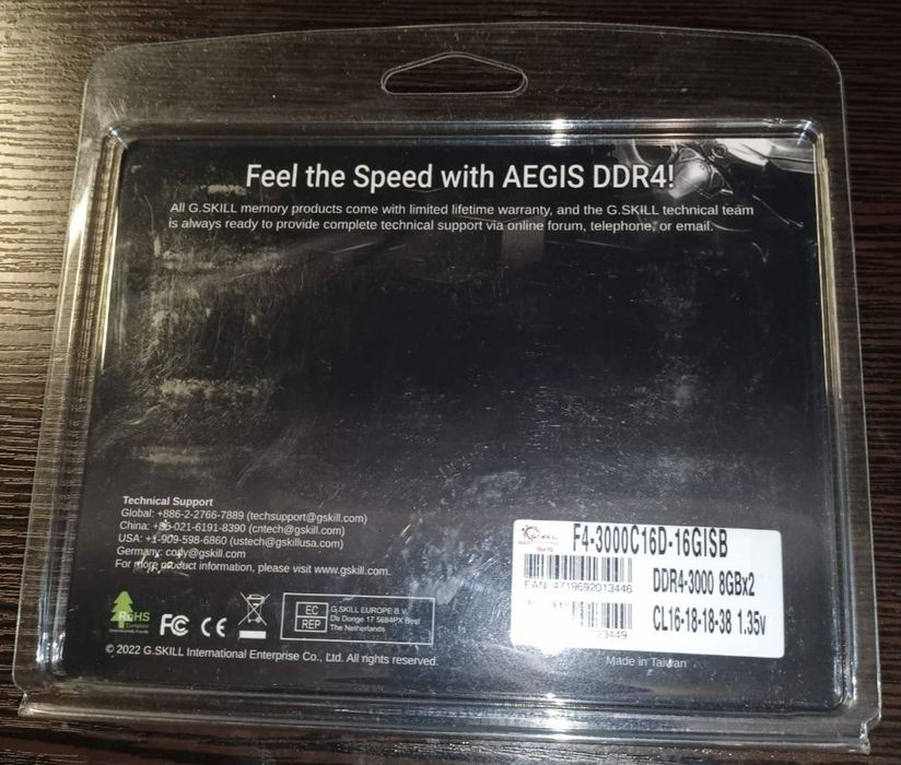 Продам нову оперативну пам'ять G Skill 16 GB (2x8GB) DDR4 3000 MHz