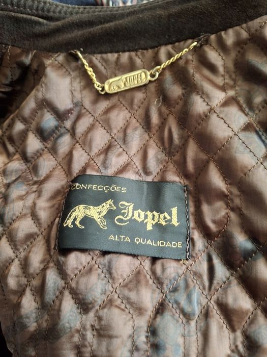 Casaco de pele castanha