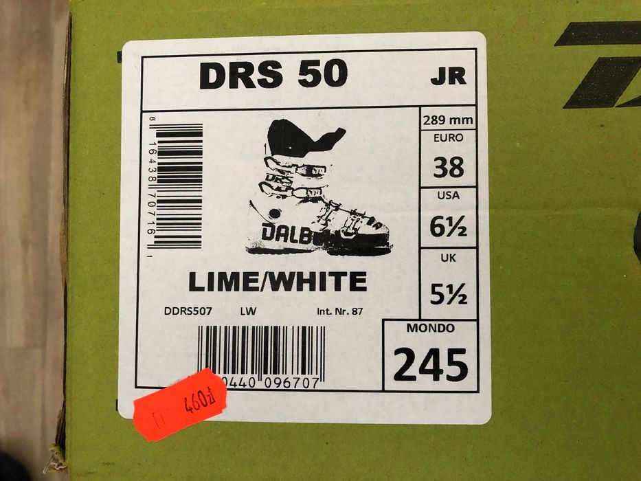 Buty narciarskie Dalbello DRS 50 Junior 38 Lime/White