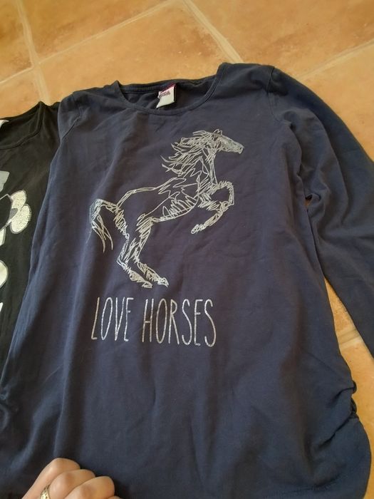 Bluzka 158 164 t-shirt c&a zestaw koszulka długi rękaw