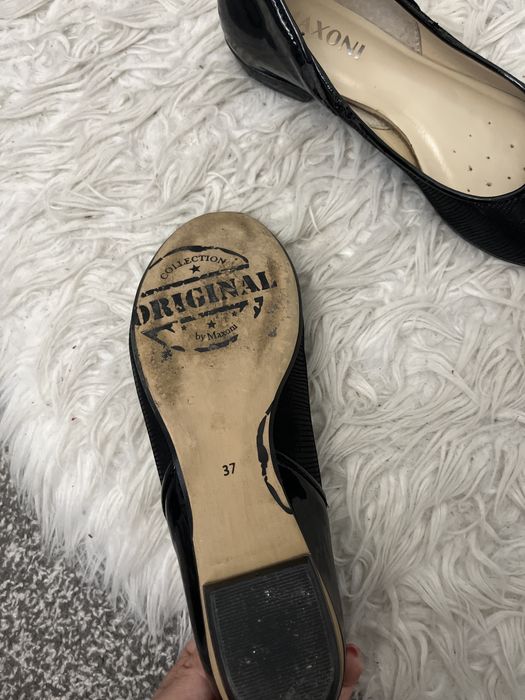 Skorzane baletki rozmiar 37