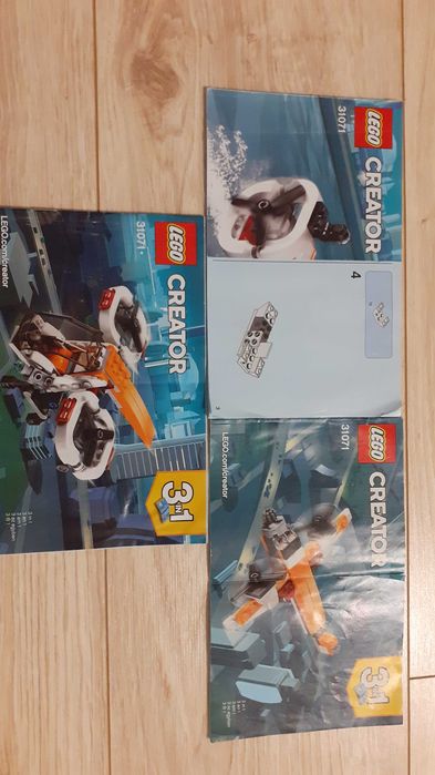 Klocki Lego Creator 31071 Helikopter, łódź, samolot