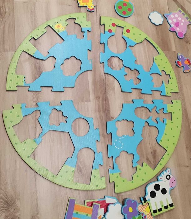 tapete puzzle de borracha para criança / bébé