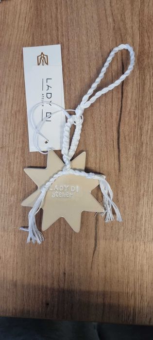 Новогоднее украшение из керамики