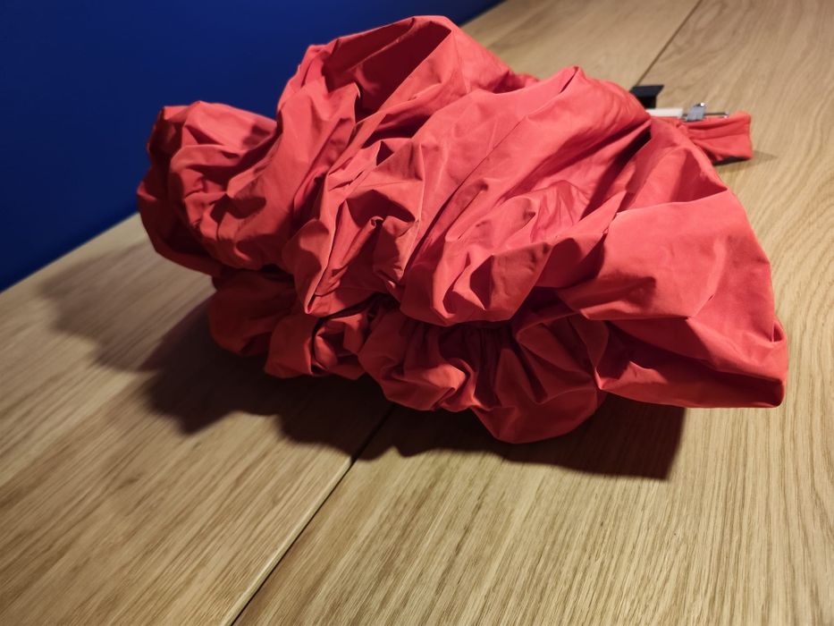 Stylowa spódniczka mini bombka czerwona M/L