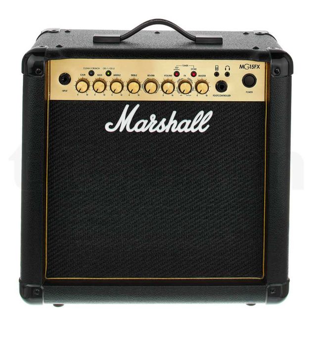 Wzmacniacz gitarowy Marshall MG15fx combo, gratis stojak na 3 gitary
