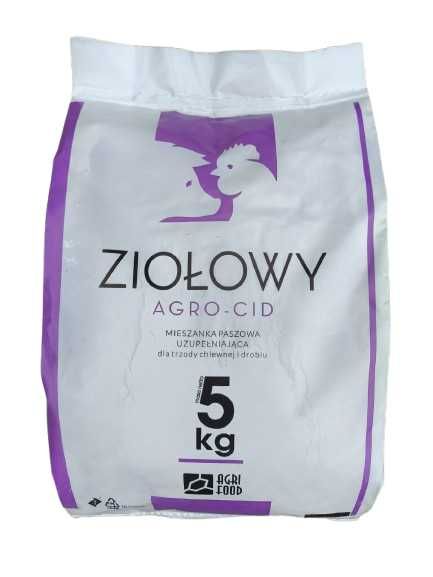 AGRO-CID ZIOŁOWY Zakwaszacz paszowy dla trzody i drobiu 5kg