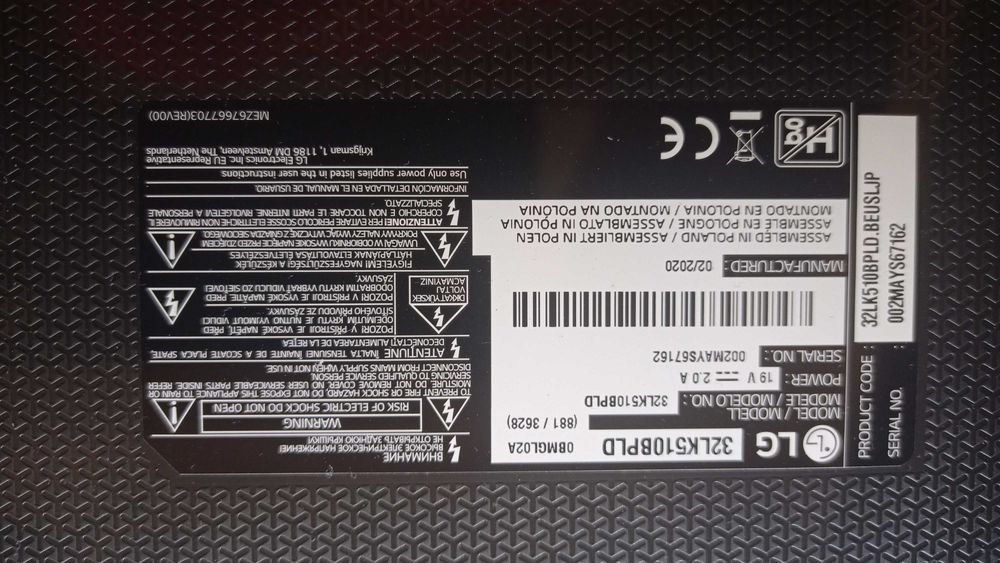 Peças TV LG 32LK518