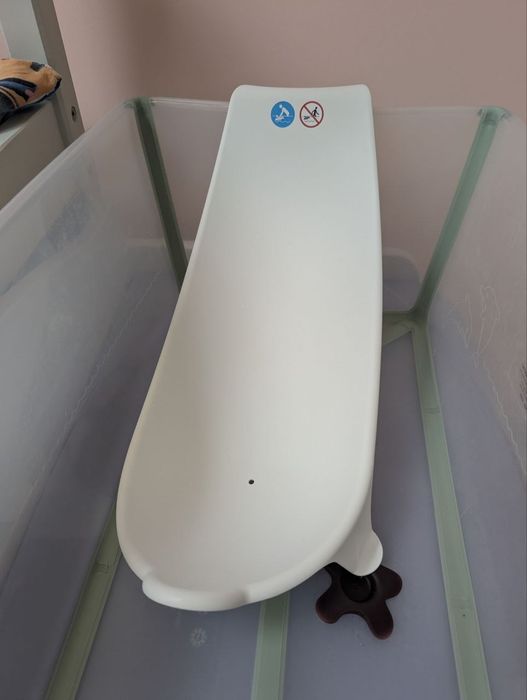 Wanienka Stokke flexi bath XL + wkładka niemowlęca
