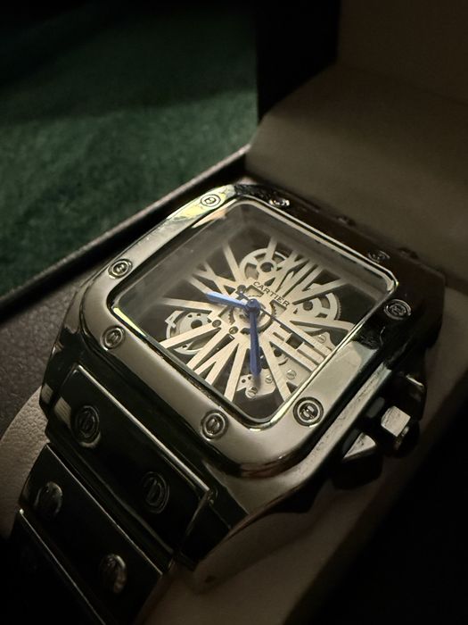 Cartier santos skeleton replika
