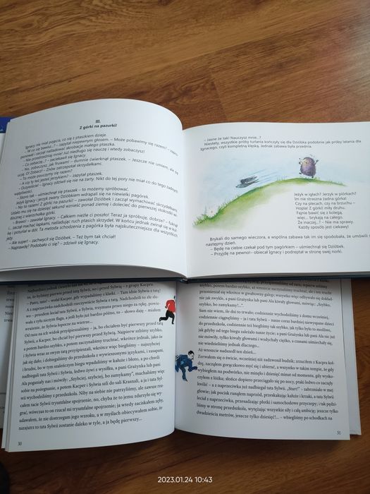 Zestaw 3 książek w twardej oprawie.