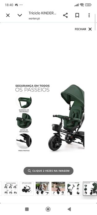 Triciclo KINDERKRAFT Aveo Mystic Green (6 em 1)