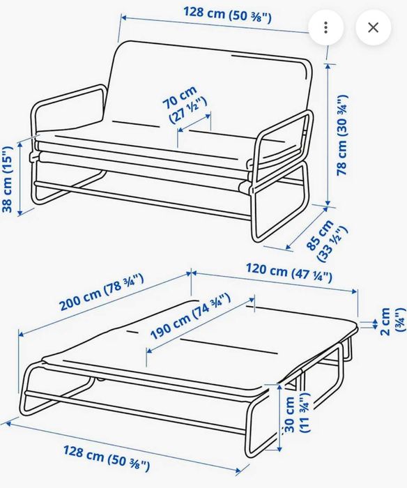 Sofa rozkładana Ikea