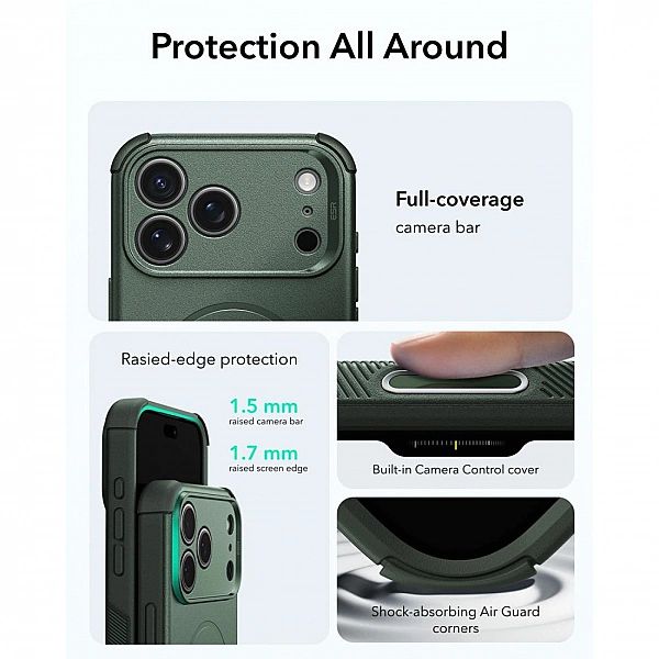 Esr Cyber Tough Magsafe Iphone 17 Pro Max / 18 Pro Max Green