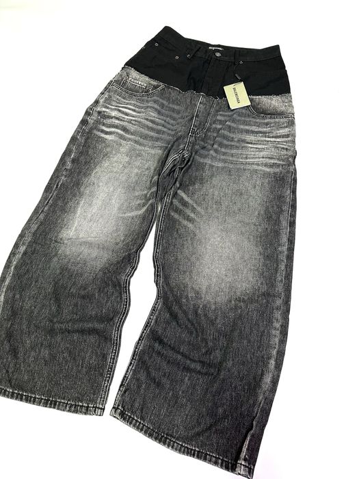 Джинси jeans Balenciaga opium archive erd washed grey baggy pants S-M
