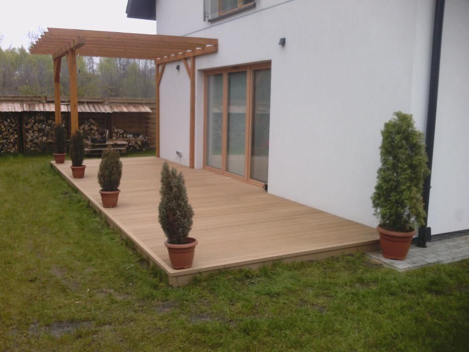 deski tarasowe kompozytowe wpc tarasy balkony donice