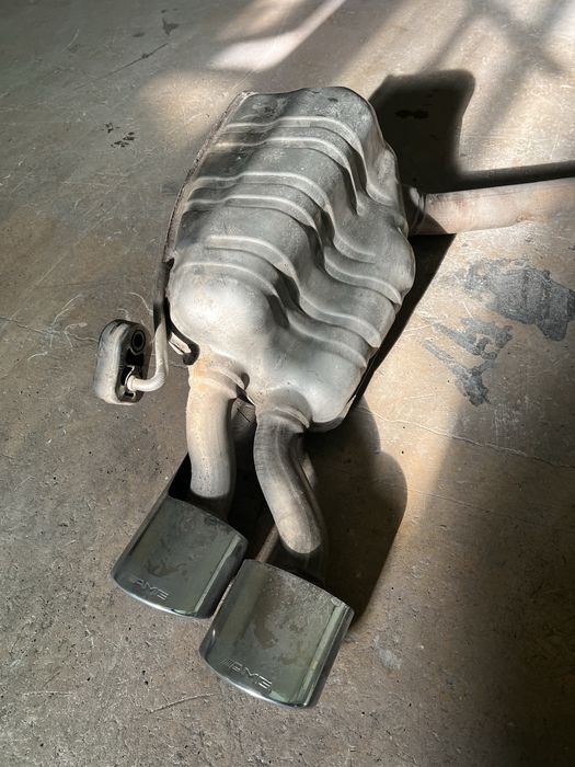 AMG вихлоп Mercedes оригінал w211 e55 к АМГ банки резонатор выхлопная