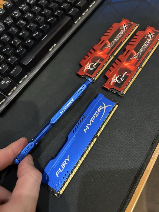 2х8 16gb DDR3 hyperx fury , G.skill Ripjaws
