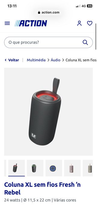 Coluna Bluetooth Fresh n Rebel