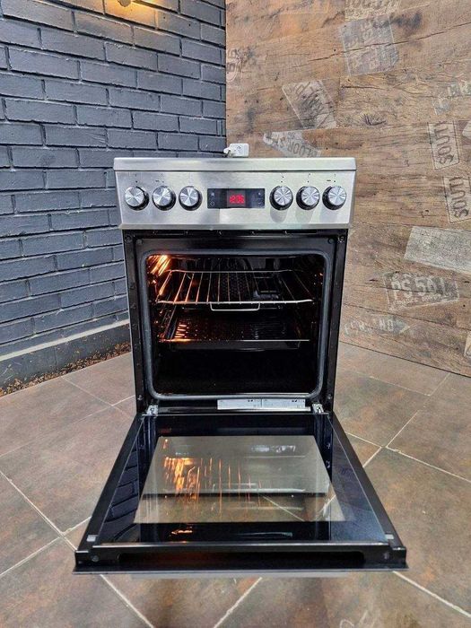 Електрична плита з доставкою Beko FSM57300GX нержавійка! Великий асортимент!