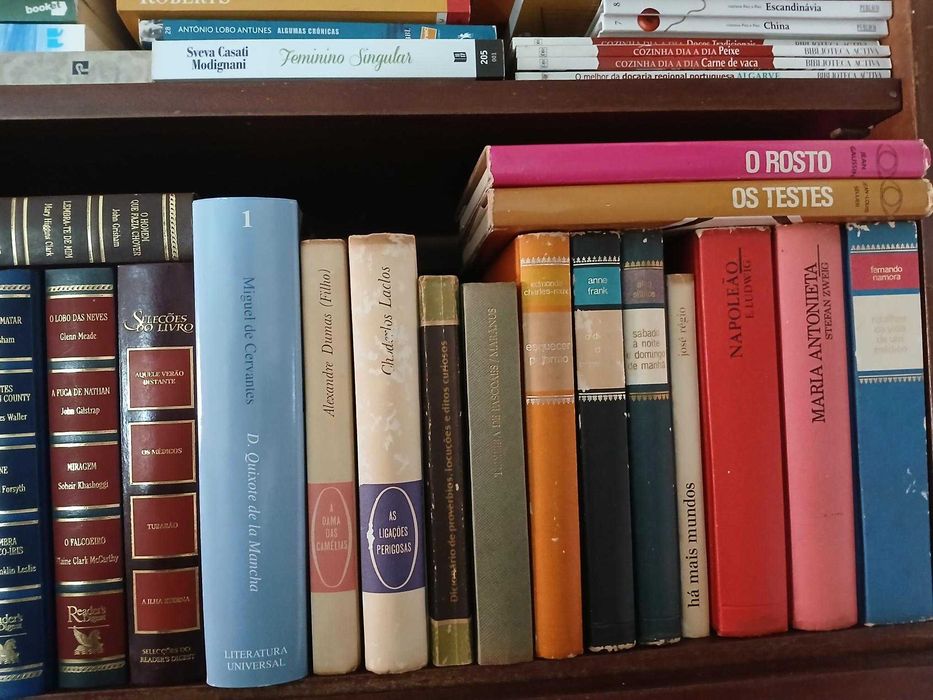 Vários livros, romances, poesia, astrologia, ficção, não ficção, ...