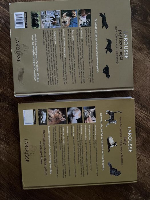 książka rasy psów i rasy kotów Larousse