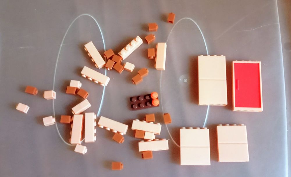 Peças de construção tudo 13€.Não é Lego.