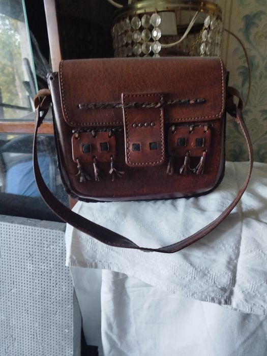 Продам раритетная сумка кожанная