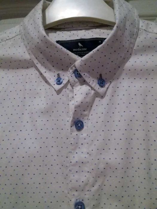 Medicine Elegancka Koszula Męska Biała Rozmiar M