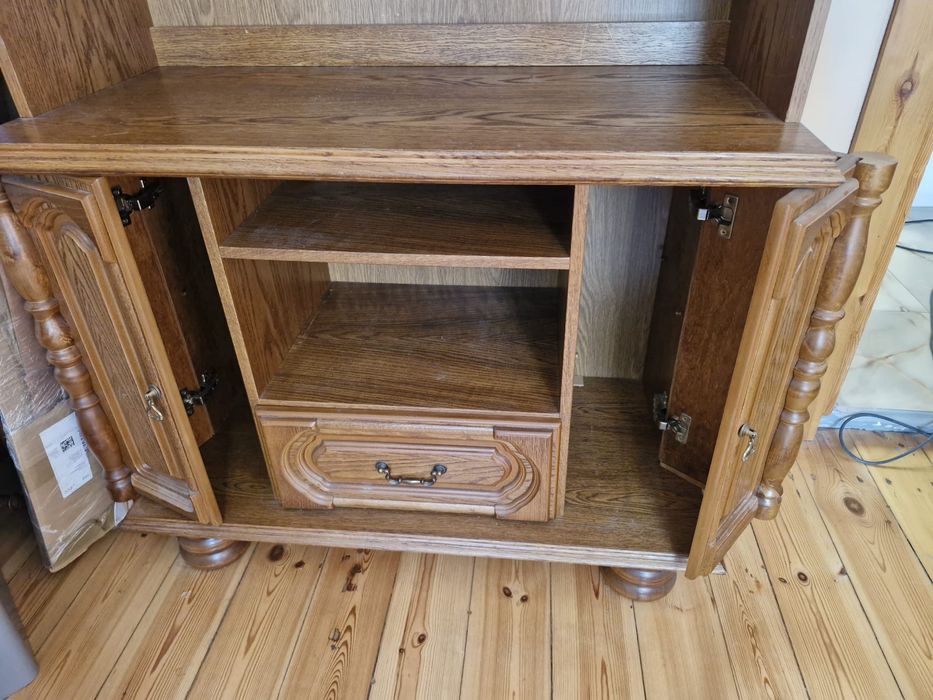 Kredens regal debowy prl
