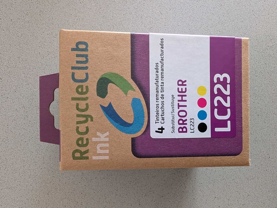 Pack 4 Tinteiros Brother LC223 - RecycleClub (Novos/Selados)