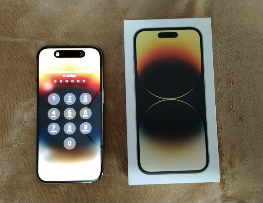 Iphone 14 pro cor dourado com 128gb