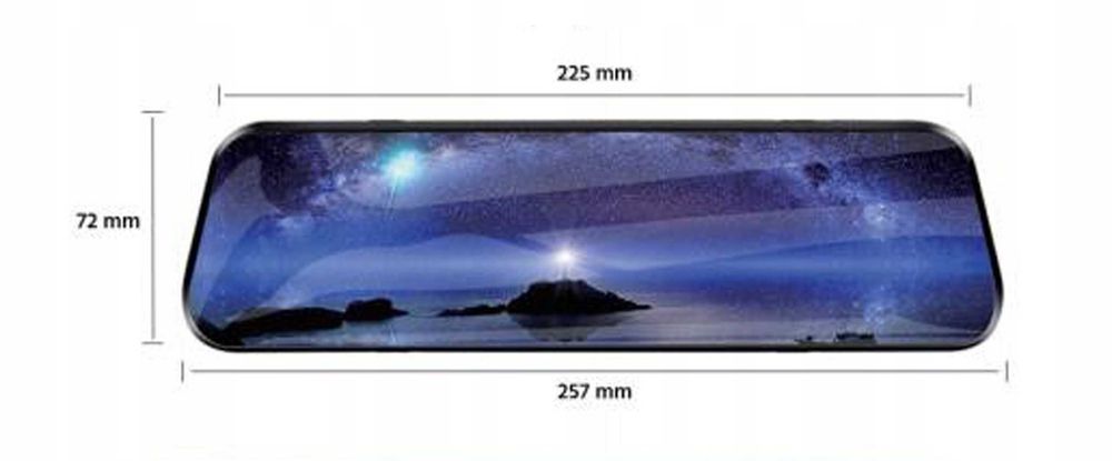 KAMERA Lusterko cały wyświetlacz do cofania tylna i przednia detekcja