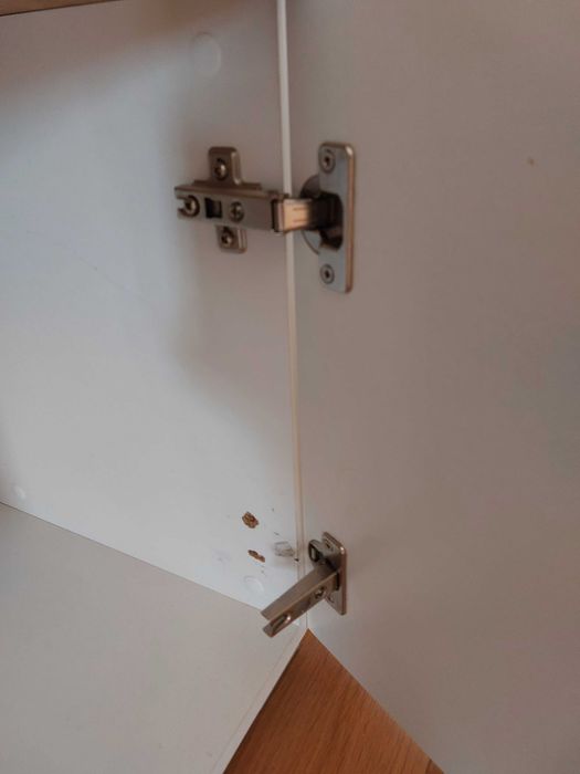 Szafka rtv biala wysoki połysk