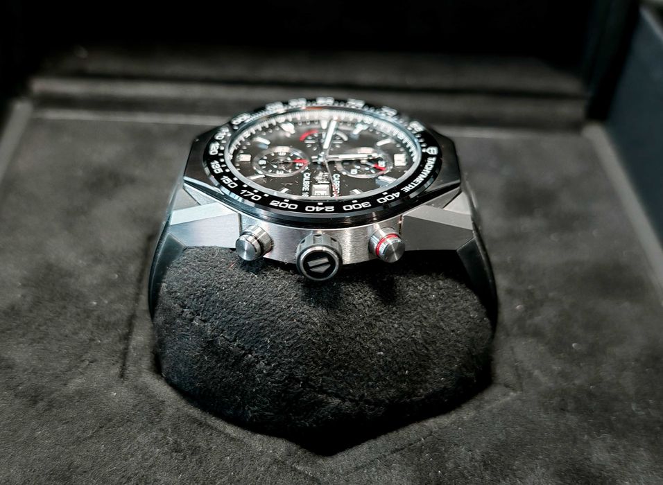 Zegarek TAG Heuer Modular 45 Mechanical Module Calibre 16 ACBF2A80 Chrono Certyfikat 2 paski box Komplet !