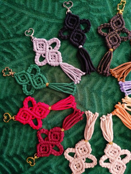 Breloki w stylu Boho, na szczęście koniczyn,serce,kot, prezent. Różne