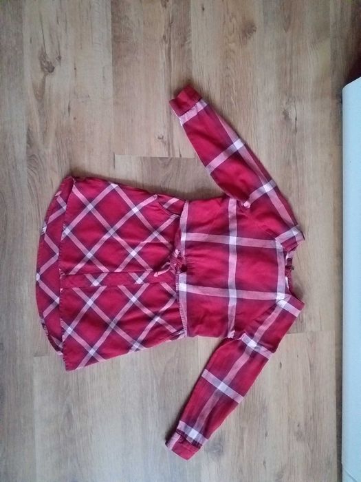 Śliczna tunika/ sukienka w kratę M&S 7-8 lat