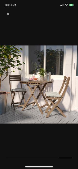Haskolmen Table + Chairs IKEA – Wood64584980429187120